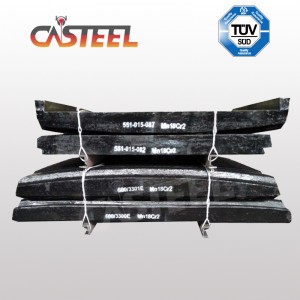 McClOsky J40 JAW Crusher kindplader, fast/swing kæbe dør, kæbeplade